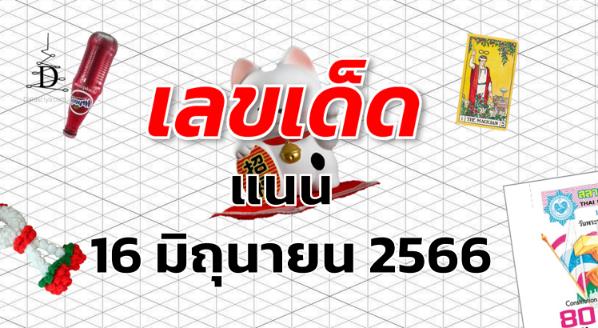 หวยแนน เลขเด็ด งวด 16 มิถุนายน 2566