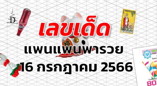 หวยแพนแพนพารวย เลขเด็ด งวด 16 กรกฎาคม 2566