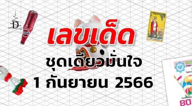 หวยชุดเดียวมั่นใจ เลขเด็ด งวด 1 กันยายน 2566