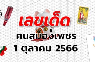 หวยฅนสมองเพชร เลขเด็ด งวด 1 ตุลาคม 2566