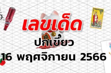 หวยปกเขียว เลขเด็ด งวด 16 พฤศจิกายน 2566