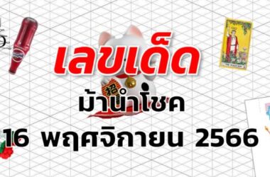 หวยม้านำโชค เลขเด็ด งวด 16 พฤศจิกายน 2566